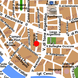Map of Hosteria Romana Ristorante