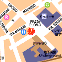 오르비에트의 관광사무소의 지도